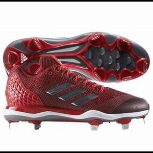 Adidas Power Alley 5 Men’s Black and Red Baseball Cleats